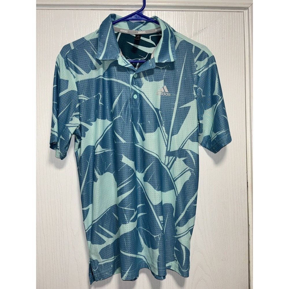 Adidas Golf Men's Hawaiian Print Performance Stretch Polo Short Size Small